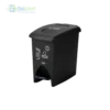 Basurero 10 lt con pedal color negro reciclaje, consultorios